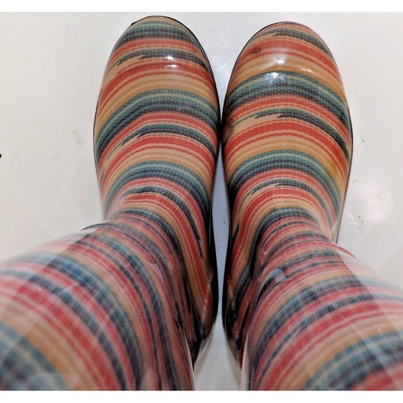 UGG Hues Shaye Serape Rubber Rain Boots - Ladies Size 5 - Picture 9 of 16